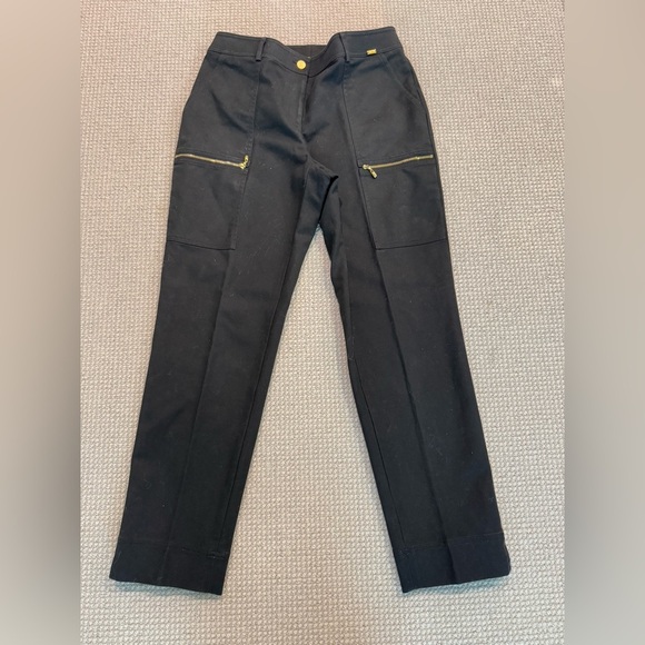 St.John Black Cargo Utility Pants Size 12